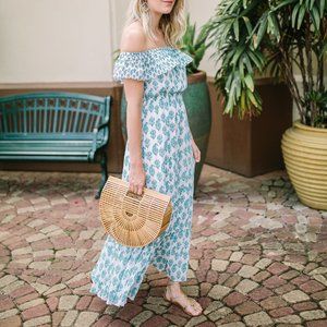 CLUB MONACO Channon Ruffle Maxi/Midi Dress